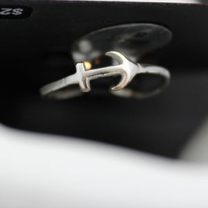 Marsala Anchor Size 8 Ring Sterling
